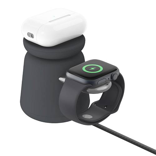 Зарядное устройство Belkin BoostCharge Pro 2-in-1 Wireless Charging Dock with MagSafe 15Вт, черный